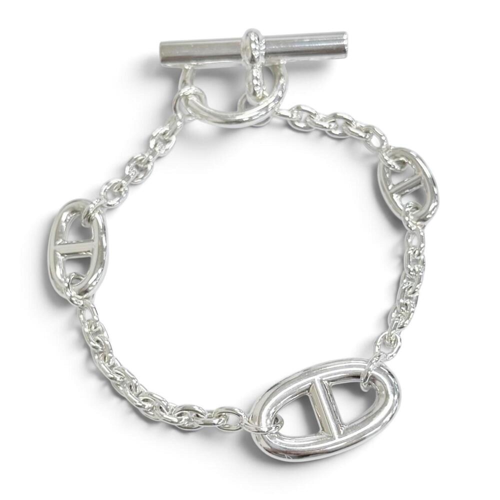 HERMES Silver Charm Bracelet
